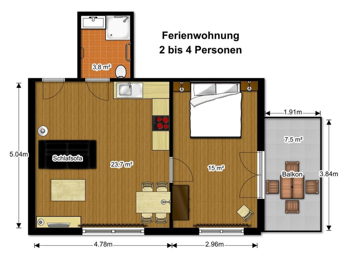 B & B Gmeineck เซโบเดิน ภายนอก รูปภาพ